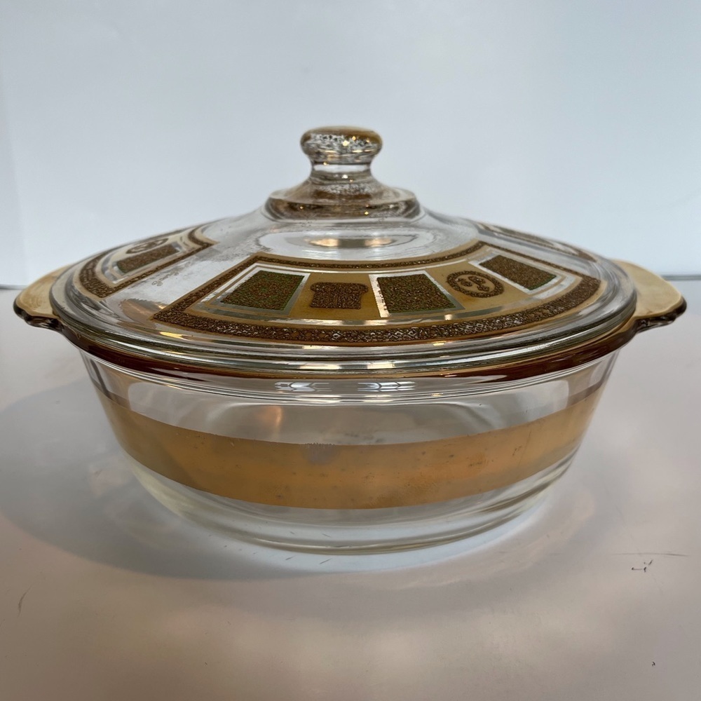 Georges Briard, Fire King Casserole Baking Dish.  Rare Find!
